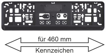 Nummernschildverstärker für 460 mm Kennzeichen