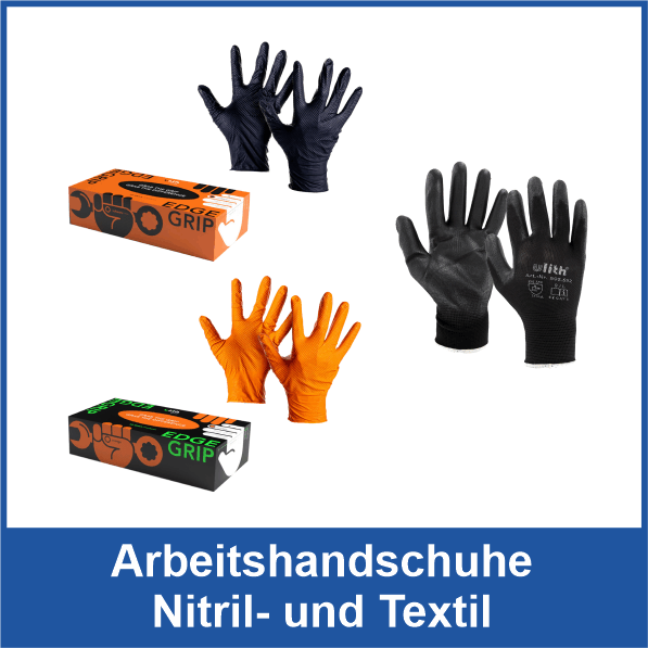 Arbeitshandschuhe Nitril- und Textilhandschuhe