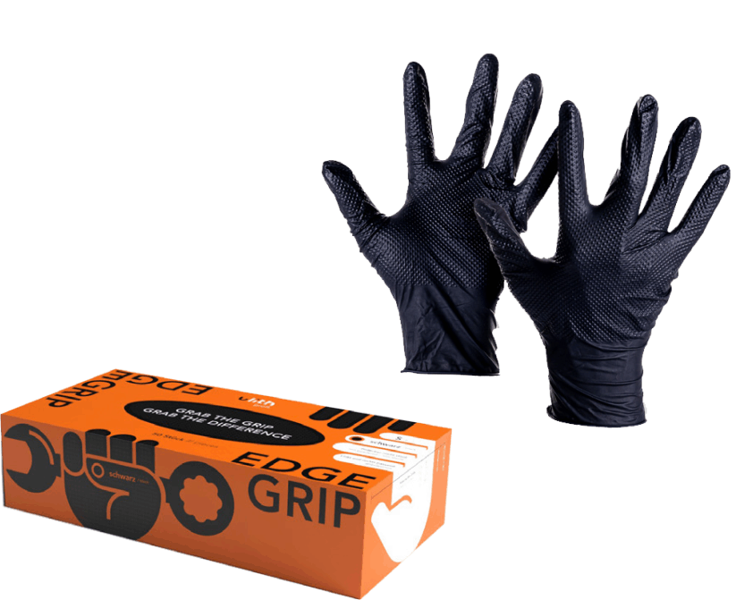 Edge Grip Nitrilhandschuhe schwarz